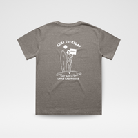 SURFS UP GIRL TEE - GRAY