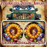 Sunflower Duck for a round headlight decal. 44