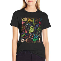 Types Of Snakes Educational Herpetologist Kids Boys Girls  Graphic-printed T-Shirt