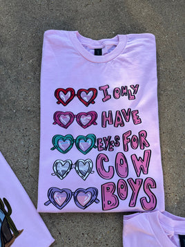 Cowboy Eyes Valentines Graphic
