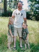 Dad - Arched Varsity / Just Like Dad - Set of 2 Tees