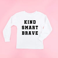 Kind Smart Brave - Varsity - Child Long Sleeve Tee