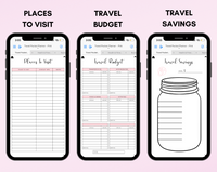 Digital Travel Phone Planner Bundle