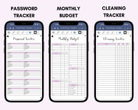 Digital Phone Planner Purple