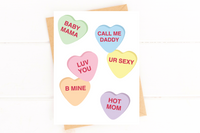 Hot Mom Funny Valentines Day Card for Parents Valentine for Girlfriend Card f