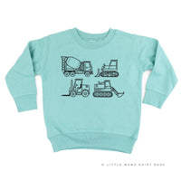 4 CONSTRUCTION TRUCKS - Child Sweater