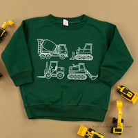 4 CONSTRUCTION TRUCKS - Child Sweater