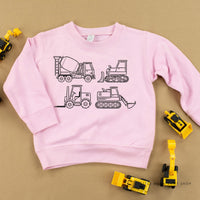 4 CONSTRUCTION TRUCKS - Child Sweater