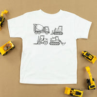 4 Construction Trucks - Child Tee