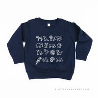 4x4 ZOO ANIMALS - Child Sweater