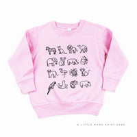 4x4 ZOO ANIMALS - Child Sweater