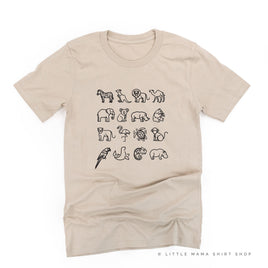 4x4 ZOO ANIMALS ﻿- Unisex Tee