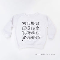 4x4 ZOO ANIMALS - Child Sweater