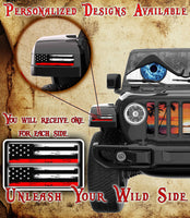 Fire flag Jl and Gladiator Turn signal decal 50