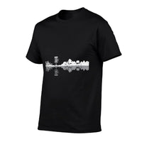 Disc Golf Trees Landscape Frisbee Golfer Frolf Men Women Kid  Stretchy T-Shirt