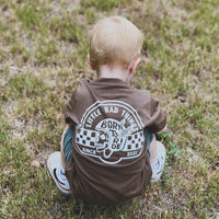 TIL DEATH DO WE RIDE TEE - BROWN