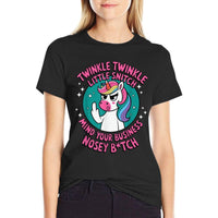 Funny Unicorn For Women Twinkle Twinkle Little Snitch  Soft T-Shirt