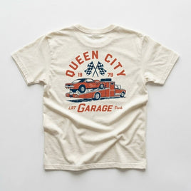 QUEEN CITY GARAGE TEE - VINTAGE CREAM