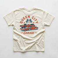 QUEEN CITY GARAGE TEE - VINTAGE CREAM