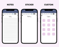 Digital Phone Planner Purple