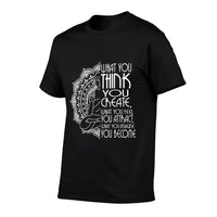 Law Of Attraction Spiritual Buddha Meditation Gifts Men Yoga  Fade-proof Color T-Shirt