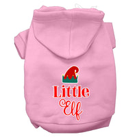 Christmas Pet Hoodie Screen Printed, "Little Elf"