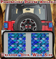 Mermaid scales Taillight cover decal 62