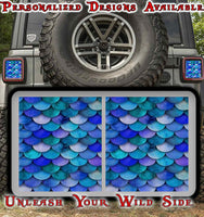 Mermaid scales Taillight cover decal 62