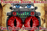 Red cat eyes for the headlight decals 63