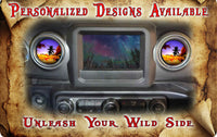 Steering wheel decal Sunset Palm 190