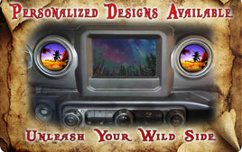 Steering wheel decal Sunset Palm 190