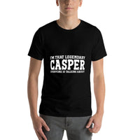 Casper Surname Funny Team Family Last Name Casper  Moisture-wicking T-Shirt