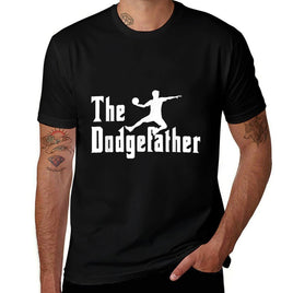 The Dodgefather  Ball Sports  Dodgeball Player  Oversized Silhouette T-Shirt