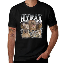 Hyrax Vintage Ugly Funny Meme Retro Animal Long Sweat  Fade-proof Color T-Shirt