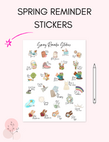 Digital Spring Reminder Stickers