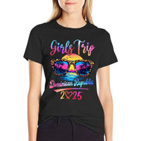 Girls Trip Dominican Republic 2025 Matching Summer Vacation  Versatile T-Shirt
