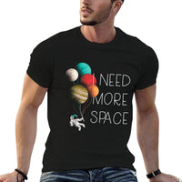 I NEED MORE SPACE Kids Astronaut Balloon Planets Meme  Easy-care T-Shirt