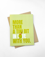 Cute Valentine's Day Card Tini Bit In Love Martini Card