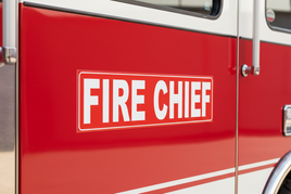 FIRE CHIEF MAGNETIC SIGN 24X6"