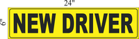 New Driver  MAGNETIC SIGN 24X6"