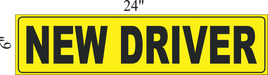 New Driver  MAGNETIC SIGN 24X6"