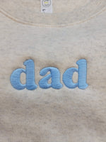 MOM / MAMA / DAD  – Embroidered Elevated Fleece | Pink or Blue Thread