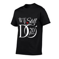 We Still Do 20 Years Funny Couple 20th Wedding Anniversary  Heathered Texture T-Shirt