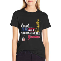 Proud National Guard Grandma Military Family Veterans Day  Graphic-printed T-Shirt