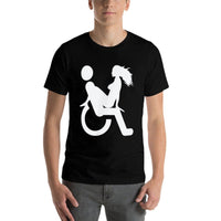 Funny Wheelchair Tshirt Gift Handicap People With Humor  Vintage-inspired T-Shirt