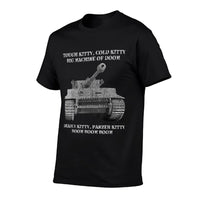Tiger Panzer Tank Meme Tough Kitty, Cold Kitty Gift  Versatile T-Shirt