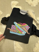 Neon checkered shoes Graphic