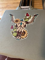 Desert Skull graphic tee - Comfort Colors