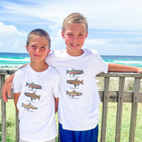 Trout Chart - Hand Drawn - Child Tee