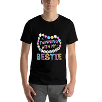 Twin Day Friends Teacher Twinning With My Bestie Matching  High-quality Stitching T-Shirt